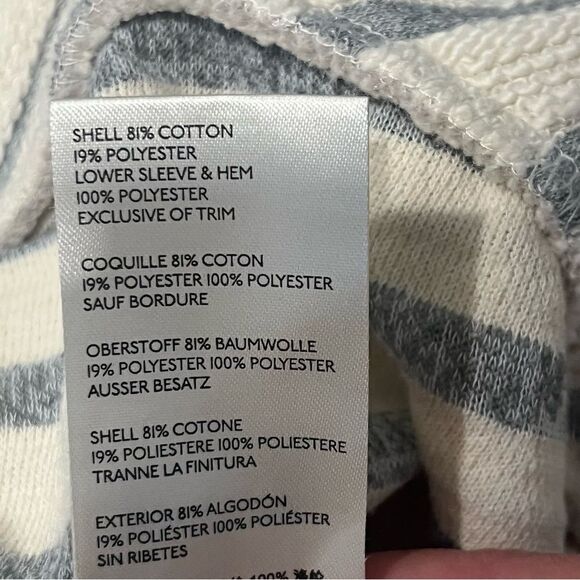 Maeve by Anthropologie Astor Fur-Trimmed Striped Pullover Size Medium - Picture 10 of 12